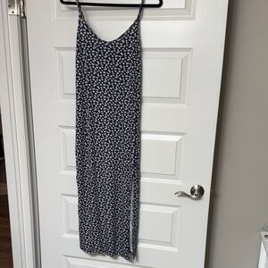 Navy Floral Maxi Dress